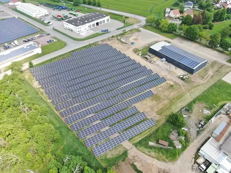 Parc panouri fotovoltaice 750 kWp - Barnstädt Germania (9) Parc panouri fotovoltaice 750 kWp - Barnstädt Germania