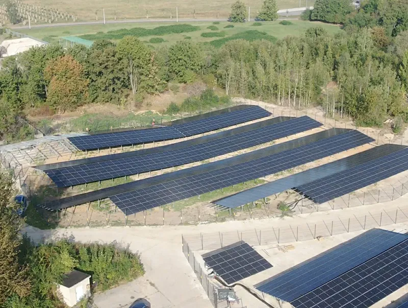 Montaj panouri fotovoltaice la sol, Parc fotovoltaic Altenburg