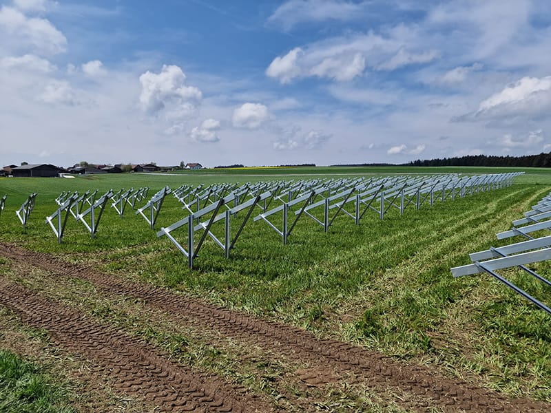 Montaj panouri fotovoltaice la sol, Parc fotovoltaic Reitzendorf