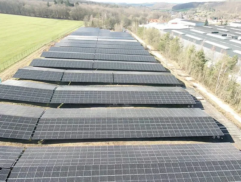 Montaj panouri fotovoltaice la sol, Parc fotovoltaic Seebach