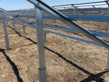 Napelem tartószerkezet 2V talajra szerelhető (2 függőleges)